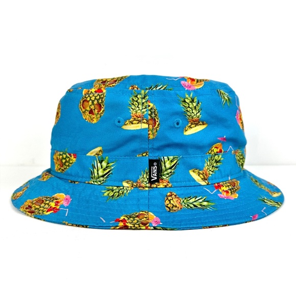 Vans Undertone 'Drained and Confused' Pineapple Skull Bucket Hat - Picture 2 of 7